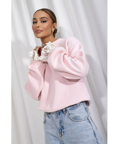 Bluza z ozdobnym rękawem