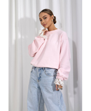 Bluza z ozdobnym rękawem