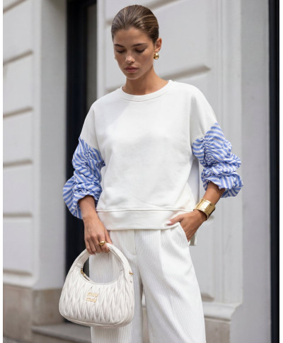 Bluza z koszulowym rękawem