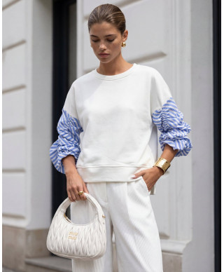 Bluza z koszulowym rękawem